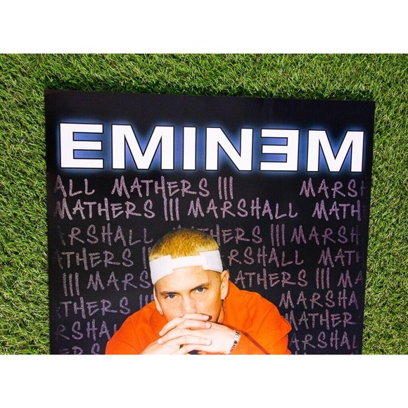 Slim Shady EMINEM 2000 Jail Poster Black Board Funky #6545 RARE Vintage Y2K NOS - Picture 3 of 8
